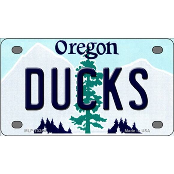 NCAA Oregon Ducks License Plate Background Metal Tag Wall Sign Art New - Picture 2 of 3